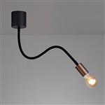 Newark Single Black And Copper Flexible Ceiling Light LT30505