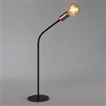 Newark Single Black And Copper Flexible Table Lamp LT30510