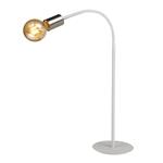 Harlovan Single White and Nickel Flexible Table Lamp GIN7655
