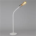 Newark Single White And Nickel Flexible Table Lamp LT30517
