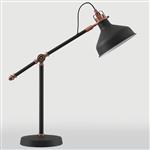 Nevada Adjustable Black and Copper Table Lamp LT30570
