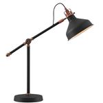 Harminder Adjustable Black and Copper Table Lamp BAR7716