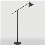 Nevada Single Black & Copper Adjustable Floor Lamp LT30571