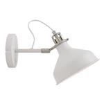 Harminder Single Switched White and Nickel Wall Light BAR7012