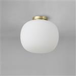 Hartford Satin Gold And Frosted White Large Flush Fitting LT31536