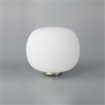 Hartford Satin Gold And Frosted White Large Table Lamp LT31538