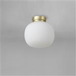 Hartford Satin Gold And Frosted White Small Flush Fitting LT31535