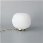Hartford Satin Gold And Frosted White Small Table Lamp LT31537