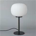 Hartford Tall Matt Black And Frosted White Table Lamp LT31530