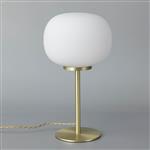 Hartford Tall Satin Gold And Frosted White Table Lamp LT31539