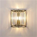 Mckinney Antique Brass And Clear Wall Light LT31961