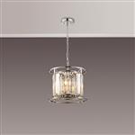 Mckinney Polished Nickel And Clear 3 Light Ceiling Pendant LT31942