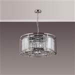 Mckinney Polished Nickel And Clear 8 Light Pendant LT31944