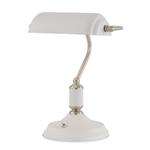 Nevada Sand White And Satin Nickel Table Lamp LT30003