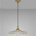 Oklahoma Painted Gold Flared Ceiling Pendant LT31262