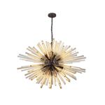 Portland Brown Oxide And Champagne Gold 32 Light Pendant LT31422