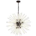 Portland Brown Oxide And Clear 16 Light Pendant LT31408