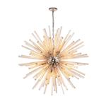 Portland Polished Nickel And Champagne Gold Glass Ceiling Pendant LT31413