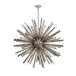 Portland Polished Nickel And Smoked Glass Ceiling Pendant LT31412