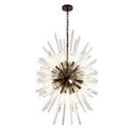 Portland Small Brown Oxide And Clear Glass Pendant LT31648