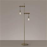 Rochester Medium Oak And Antique Brass Floor Lamp LT31241