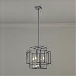 Sterling Anthracite And Satin Nickel 4 Light Pendant LT31677