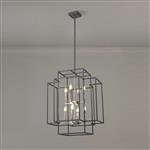 Sterling Anthracite And Satin Nickel 8 Light Pendant LT31679