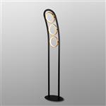 Torrance Satin Black And Gold LED Floor Lamp LT30417
