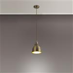 Tucson Small Antique Brass and Satin Nickel Pendant LT31425