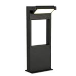Uriel Small Graphite Black LED Outdoor Post LUC7185