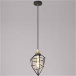Messa Small Black And Gold Ceiling Pendant LT30107