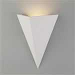 Willard Triangular Paintable White Wall Light STU7713