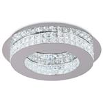 Xaidan Crystal and Chrome LED Semi-Flush Light LIT7046