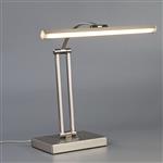 Hampton Satin Nickel LED Table Desk Lamp LT31145