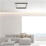 Pure-Lines LED Anthracite Medium Flush Ceiling Fitting 6022-13