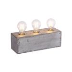 Samia Rustic Iron Three light Box Table Lamp 11498-77