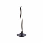 Wave LED Black Steel Table Lamp 15128-18