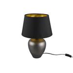 Abby Antique Nickel & Black Large Table Lamp R50601902
