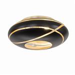 Faro 2-Light Black and Gold Ceiling Fitting 606100232