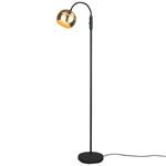 Fletcher Black and Brass Flexible Floor Lamp 413300108