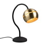 Fletcher Brass and Black Touch Table Lamp 593300108