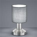 Garda Grey Shade Touch On/Off Table Lamp 595400111