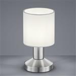 Garda White Shade Touch On/Off Table Lamp 595400101