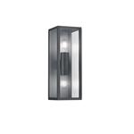Garonne IP44 Anthracite Outdoor Double Wall light 201860242