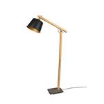 Harris Black & Natural Wood Floor Lamp 412700132