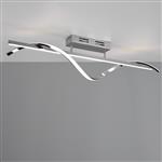 Isabel LED Chrome Semi Flush Swirl Ceiling Fitting R62201106