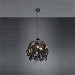 Leavy Black And Gold Small Ceiling Pendant R10461932