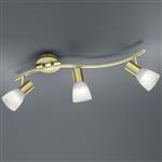 Levisto Triple Matt Brass LED Ceiling Spotlight 871010308