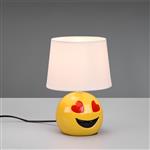 Lovely Small Yellow And White Table Lamp R51191001