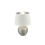 Luxor White & Silver Small Table Lamp R50621089
